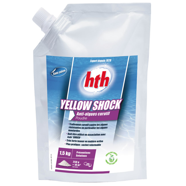 HTH Yellow Shock granulés 1,5KG Groupe Ozéo Piscines