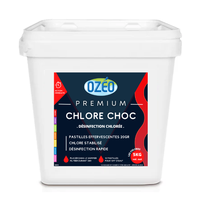 Chlore Choc Pastilles Ozéo 5KG