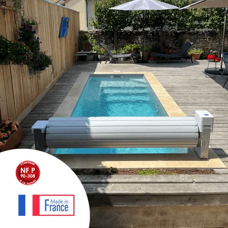 Volet hors sol piscine jusqu’à 8x4M vue d'ensemble